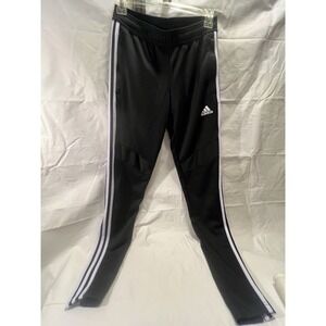 Adidas Pants Womens XS Black Climawarm Running Track Zip Ankles Reflective